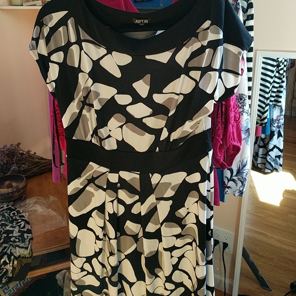 Boat neck dress